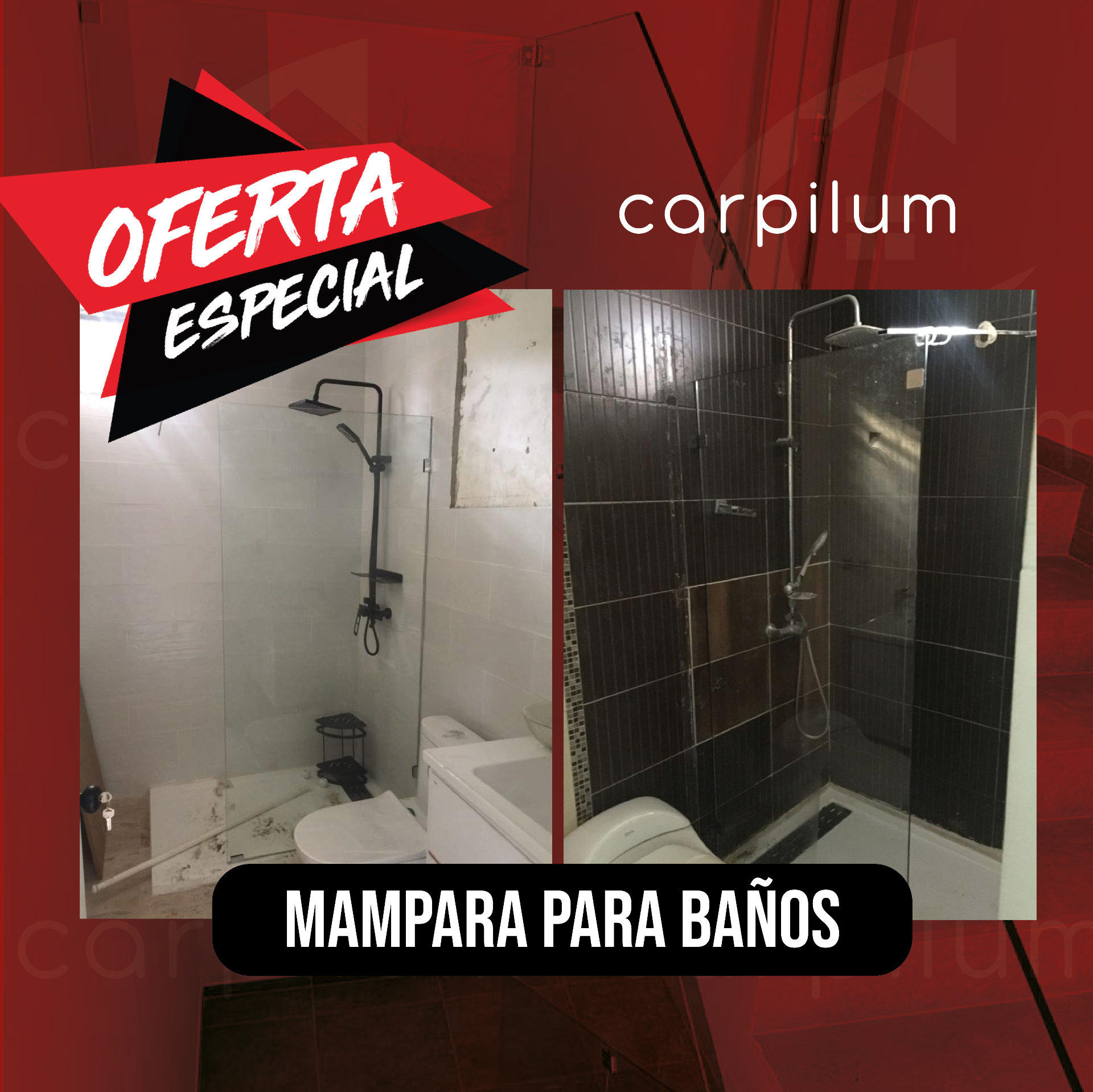Mampara para baños — Oferta