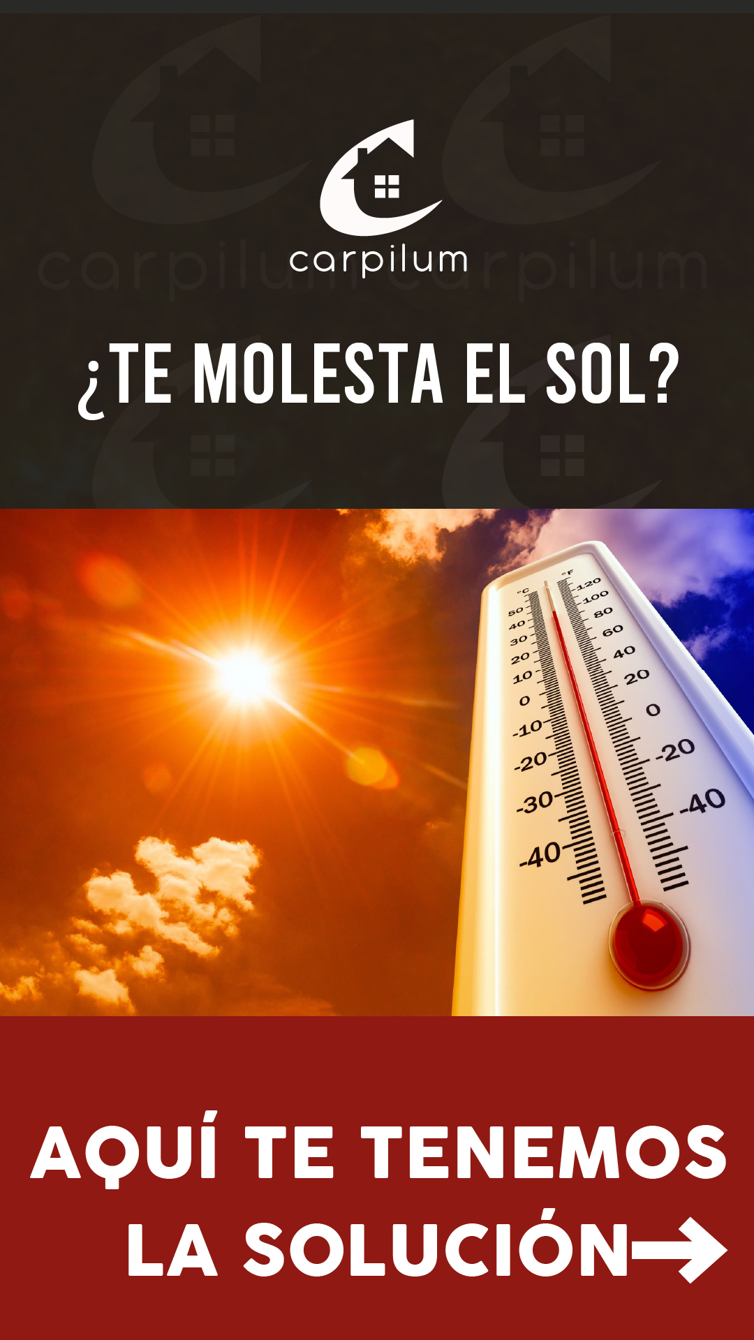 ¿Te molesta el sol?