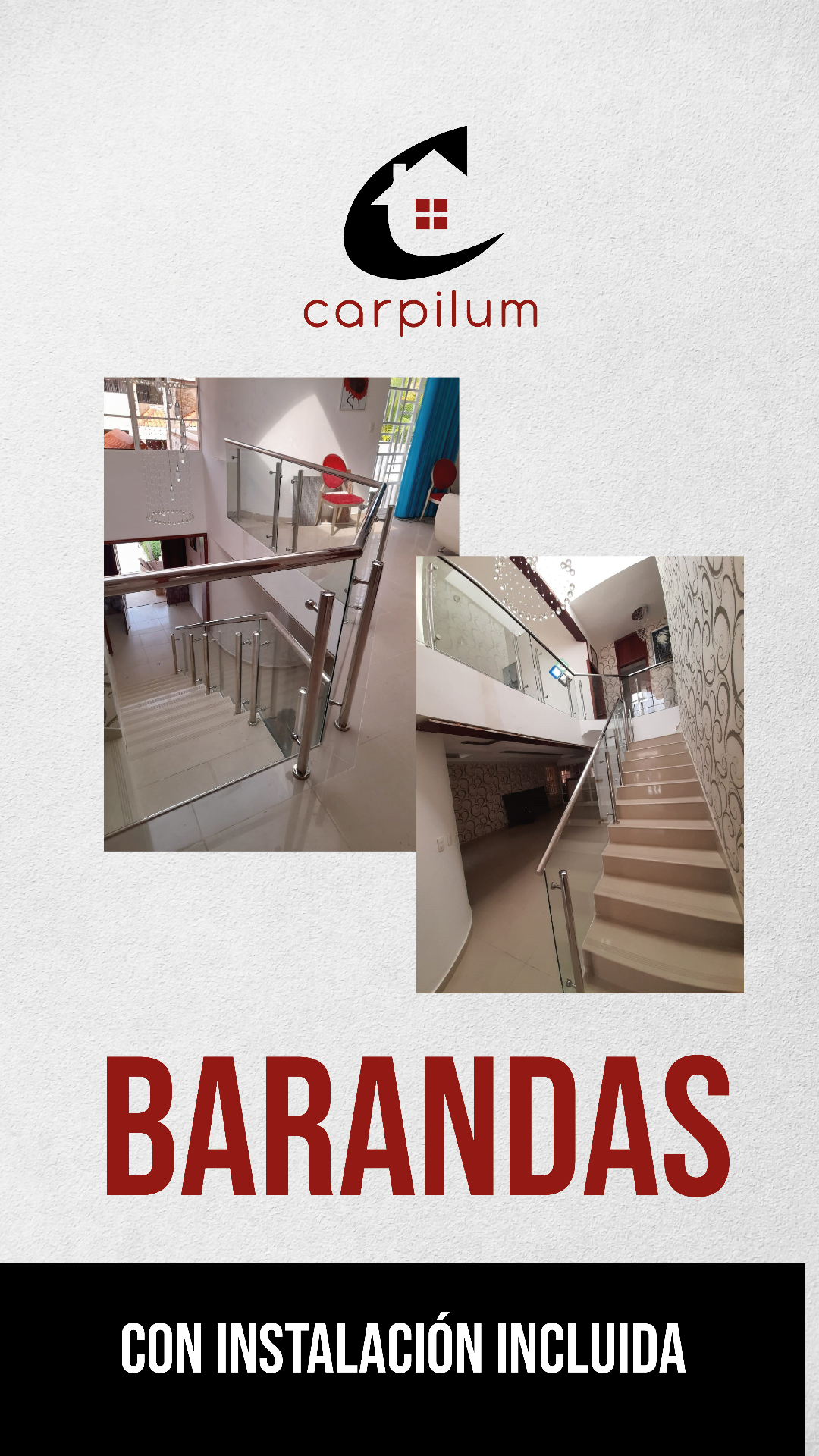 Barandas con instalación incluida