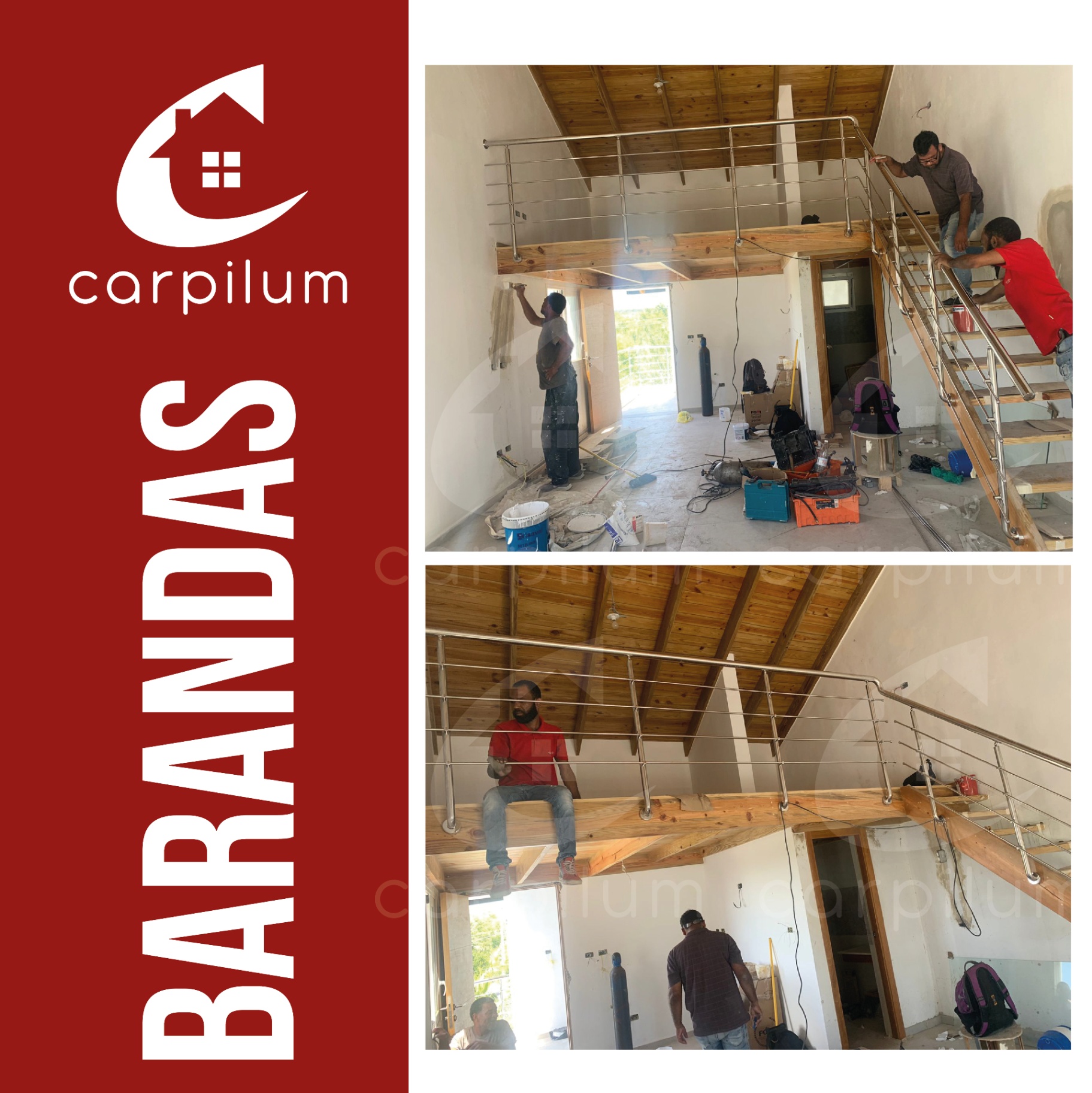 Barandas en acero inoxidable — Entrepiso