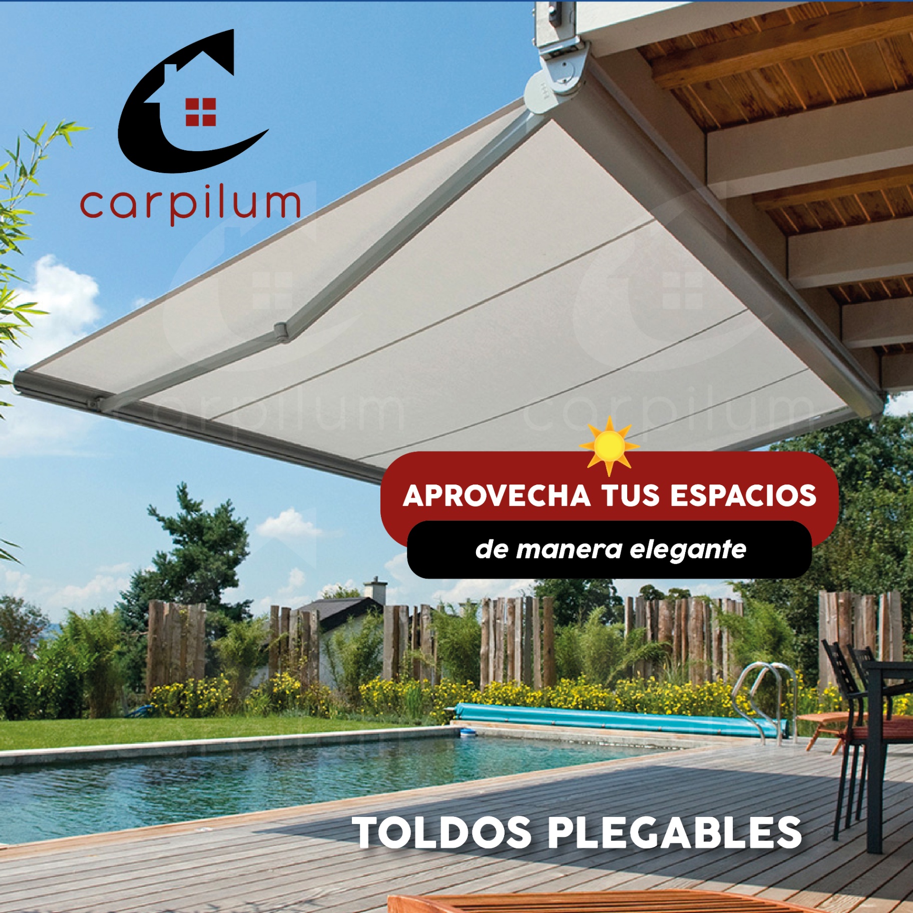 Toldos plegables para exteriores