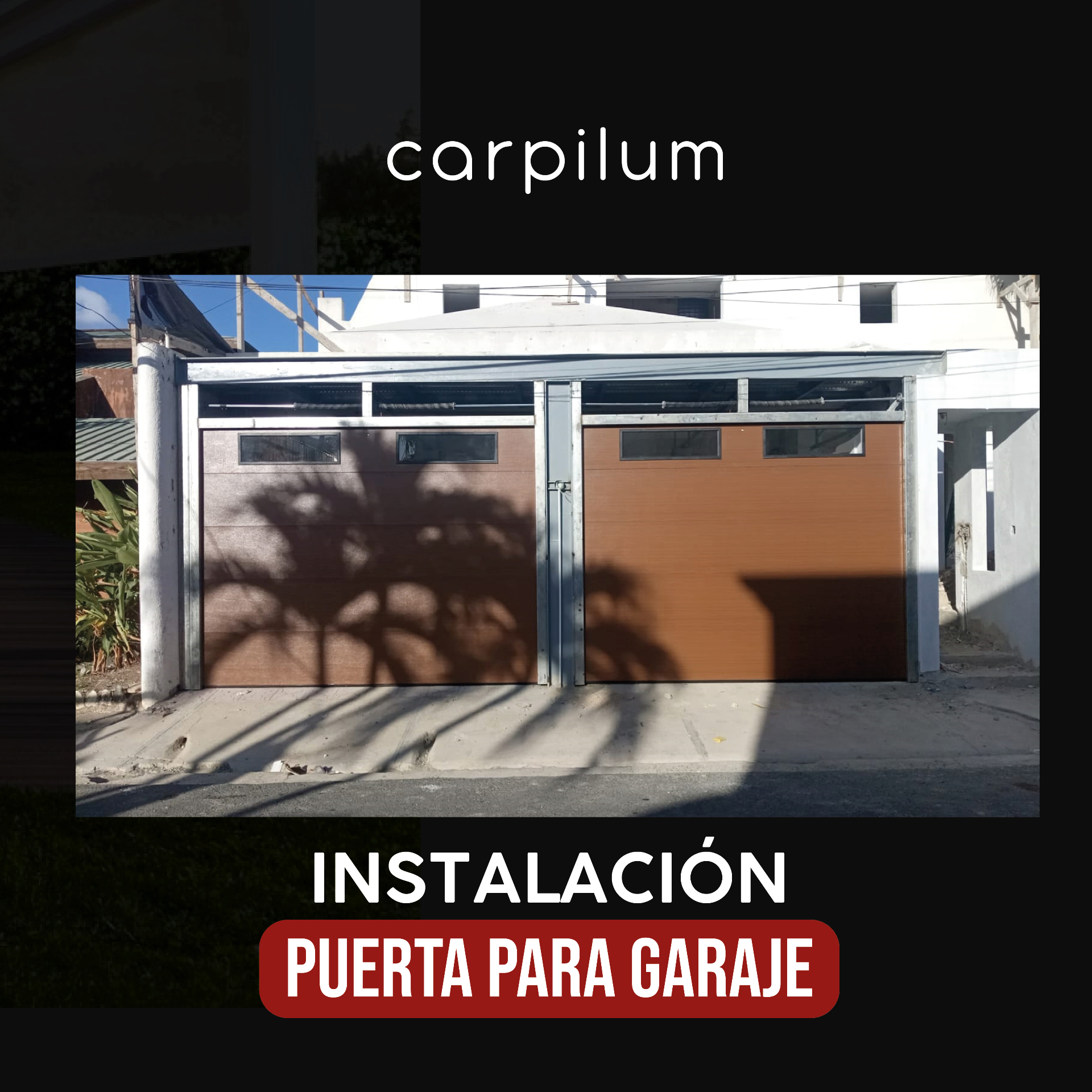 Puerta para garaje a la medida