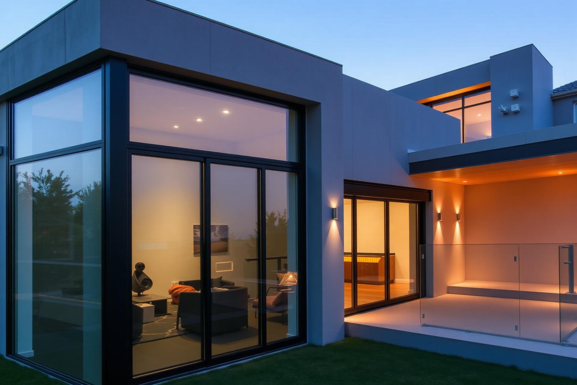 Arquitectura moderna con ventanas de aluminio Carpilum
